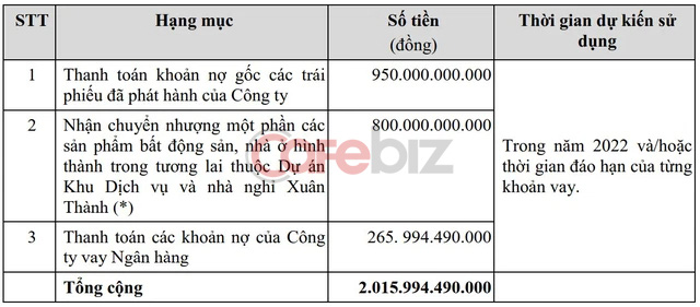 Cenland của Shark Hưng muốn bán cổ phiếu cho cổ đông lấy hơn 2.000 tỷ trả nợ trái phiếu, trả nợ ngân hàng và mua dự án - Ảnh 2.