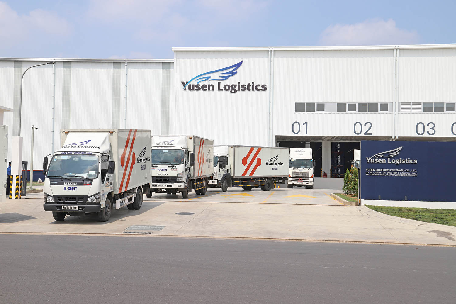 Trung tâm tiếp vận mới của Yusen Logistics vừa đi vào hoạt động 	ảnh: lê toàn