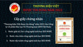 Cấp chứng nhận "Thương hiệu Việt được tin dùng" cho Công ty Cổ phần Đào tạo Và Thương mại GBN Việt Nam