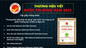 Cấp chứng nhận "Thương hiệu Việt được tin dùng" cho Công ty Cổ phần Thương mại và Đầu tư Ngọc An