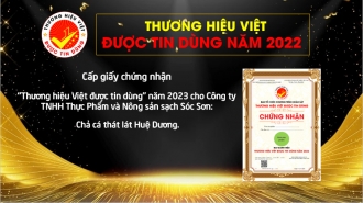 Cấp chứng nhận "Thương hiệu Việt được tin dùng" cho công ty TNHH thực phẩm và nông sản sạch Sóc Sơn