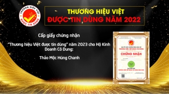 Cấp chứng nhận "Thương hiệu Việt được tin dùng" cho HKD Cô Dung